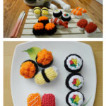 Sushi Amigurumi Food Crochet Free Pattern and Video Tutorial