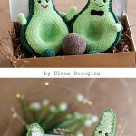 Avocado toy Amigurumi Crochet Free Pattern