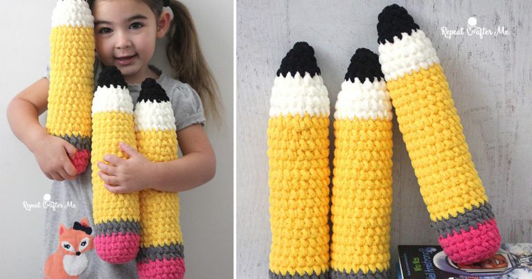Crochet Plush Pencils Free Pattern