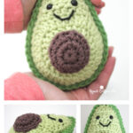 Avocado Amigurumi Crochet Free Pattern