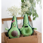 Avocado Toy Crochet Free Pattern