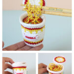 Cup Ramen Noodles Amigurumi Crochet Free Pattern