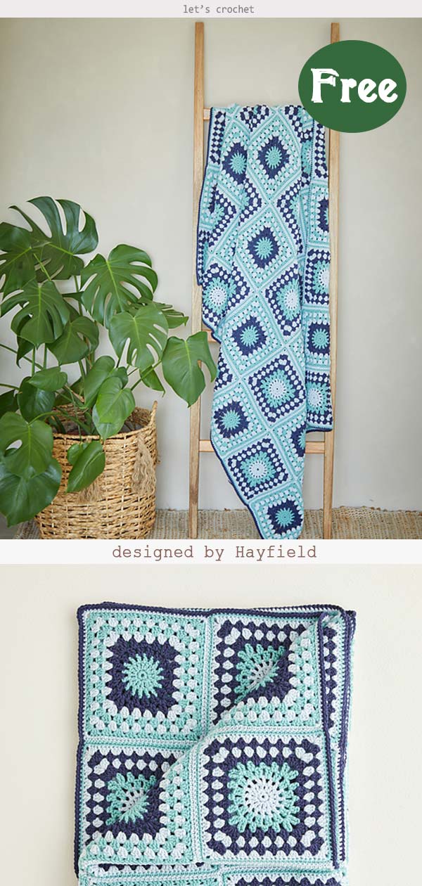 Granny Square Blanket Free Crochet Pattern