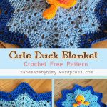 Cute Duck Blanket Free Crochet Pattern