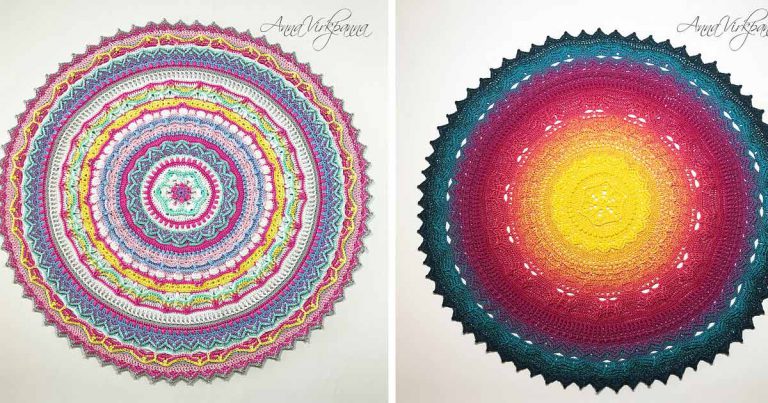 Unicorn Mandala Free Crochet Pattern