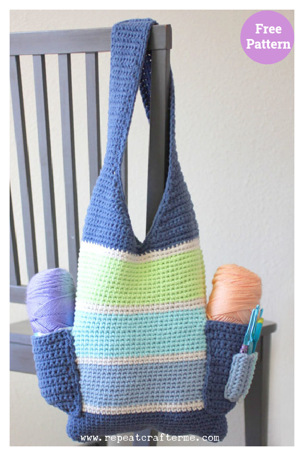 Crochet Tall Tote Bag Free Pattern