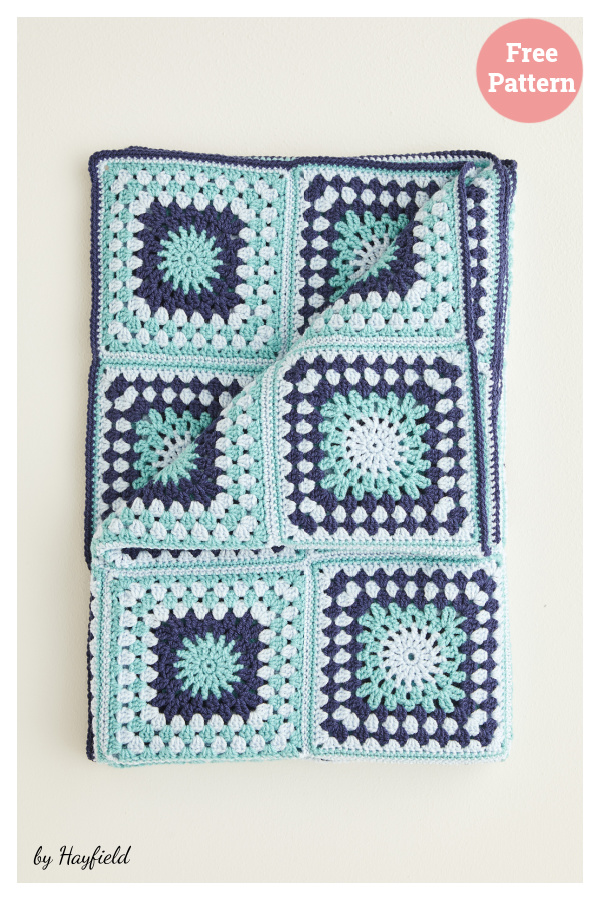 Granny Square Blanket Free Crochet Pattern