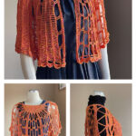Sunrise Poncho Free Crochet Pattern