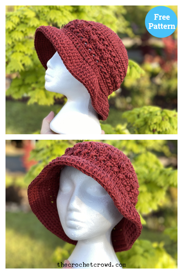 Hugs and Kisses Sun Hat Free Crochet Pattern