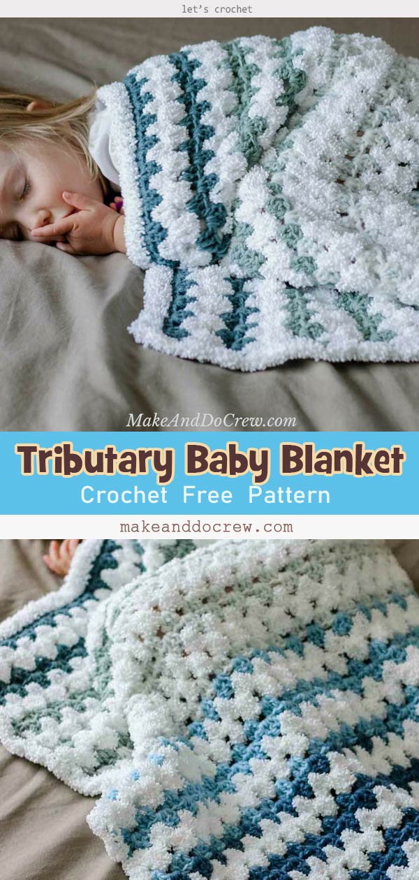 Tributary Baby Blanket Free Crochet Pattern
