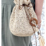 Crochet Drawstring Bag Free Pattern