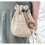 Crochet Drawstring Bag Free Pattern