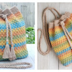 Summer Slice Drawstring Bag Free Pattern