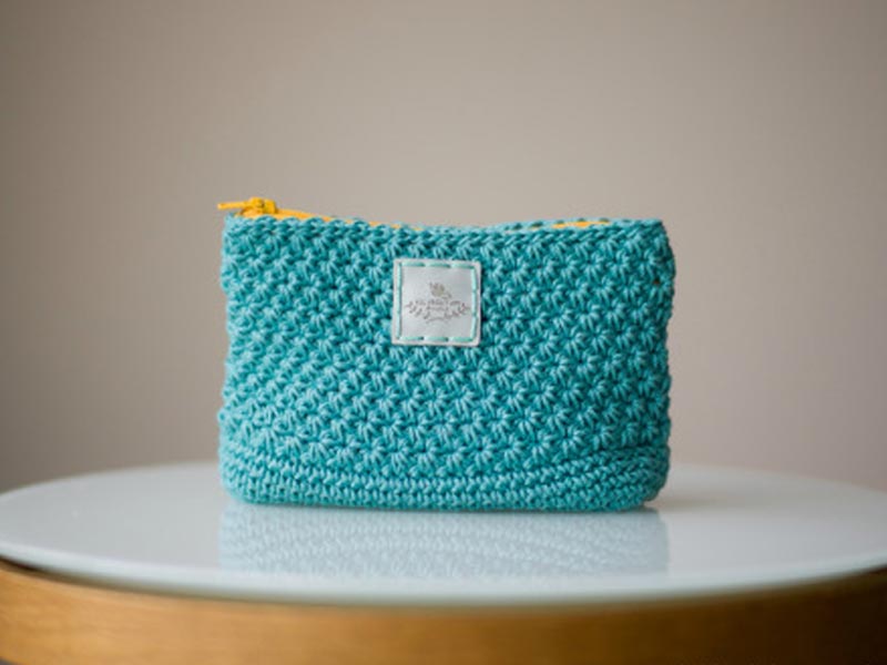 Crochet Star Stitch Pouch Bag - Love Crochet