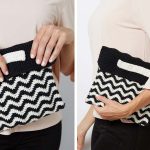 Chevron Wristlet Clutch Bag Crochet Free Pattern
