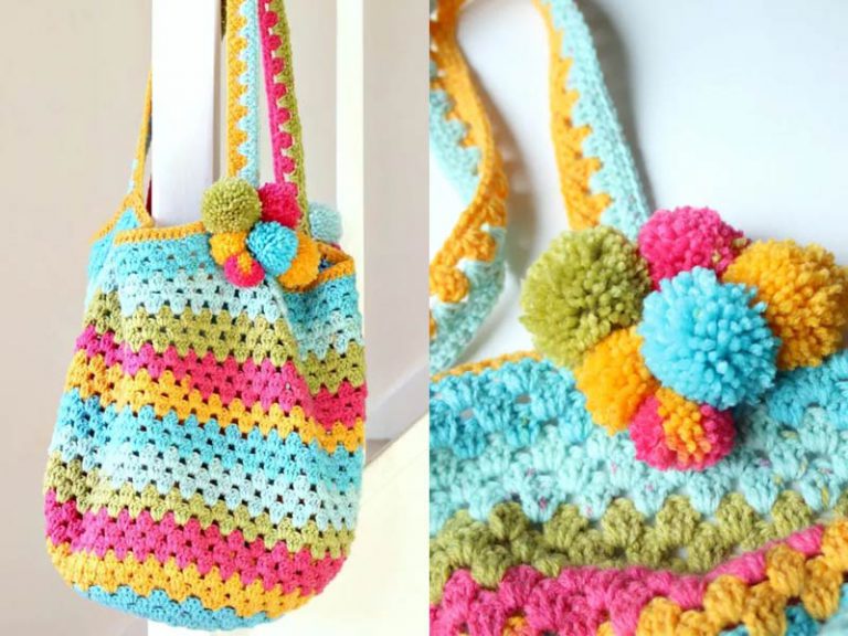 Crochet a Colourful Beach Bag Free Pattern