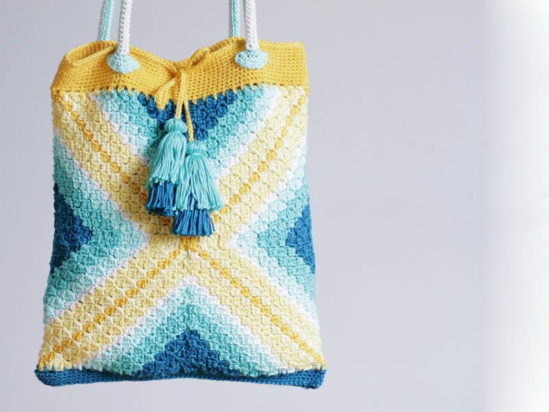 Tote Bag Seaside Free Crochet Pattern