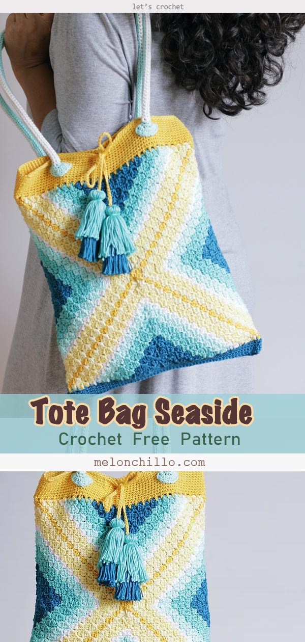 Tote Bag Seaside Free Crochet Pattern