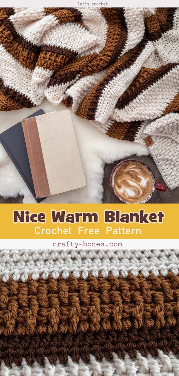 Crochet a Nice Warm Blanket Free Pattern