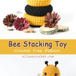 Bee Stacking Toy Free Crochet Pattern