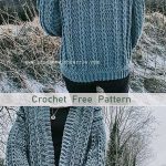 Braided Cardigan Sweater Free Crochet Pattern
