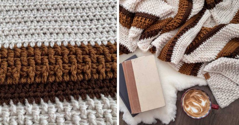 Crochet Caramel Latte Blanket Free Pattern