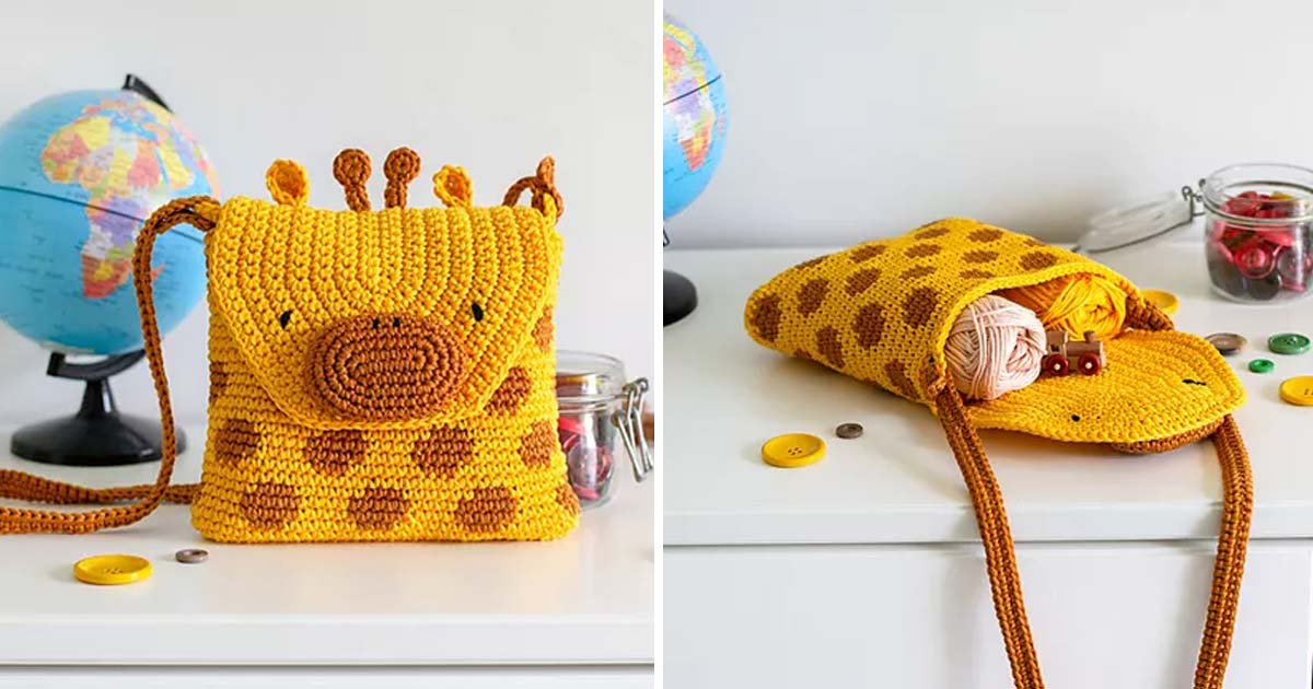 Giraffe Bag Free Crochet Pattern