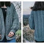 Braided Cardigan Sweater Free Crochet Pattern