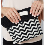 Chevron Wristlet Clutch Bag Crochet Free Pattern
