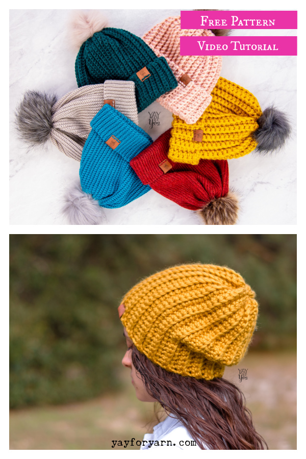 Easiest Hat Free Crochet Pattern and Video Tutorial