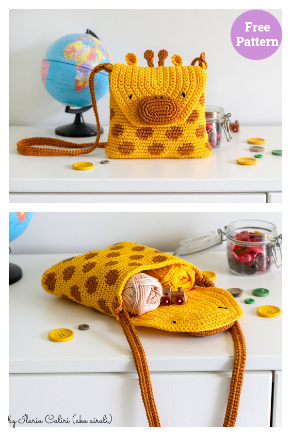 Giraffe Bag Free Crochet Pattern 