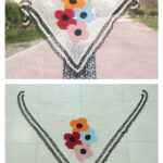 Poppy Cluster Summer Shawl Free Crochet Pattern