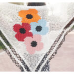 Poppy Cluster Summer Shawl Free Crochet Pattern