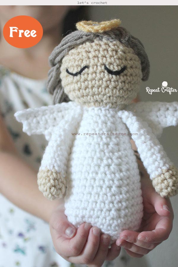 2 Crochet Angel Doll Amigurumi Free Patterns
