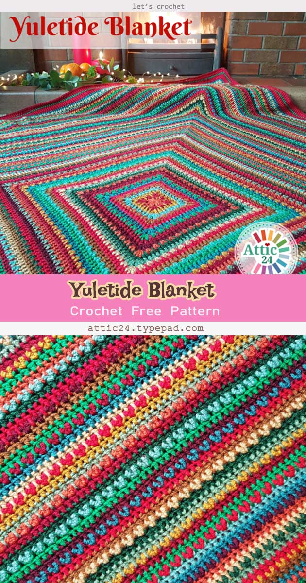Christmas Blanket Crochet Free Pattern 
