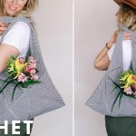 Crochet Origami Tote Bag Free Pattern