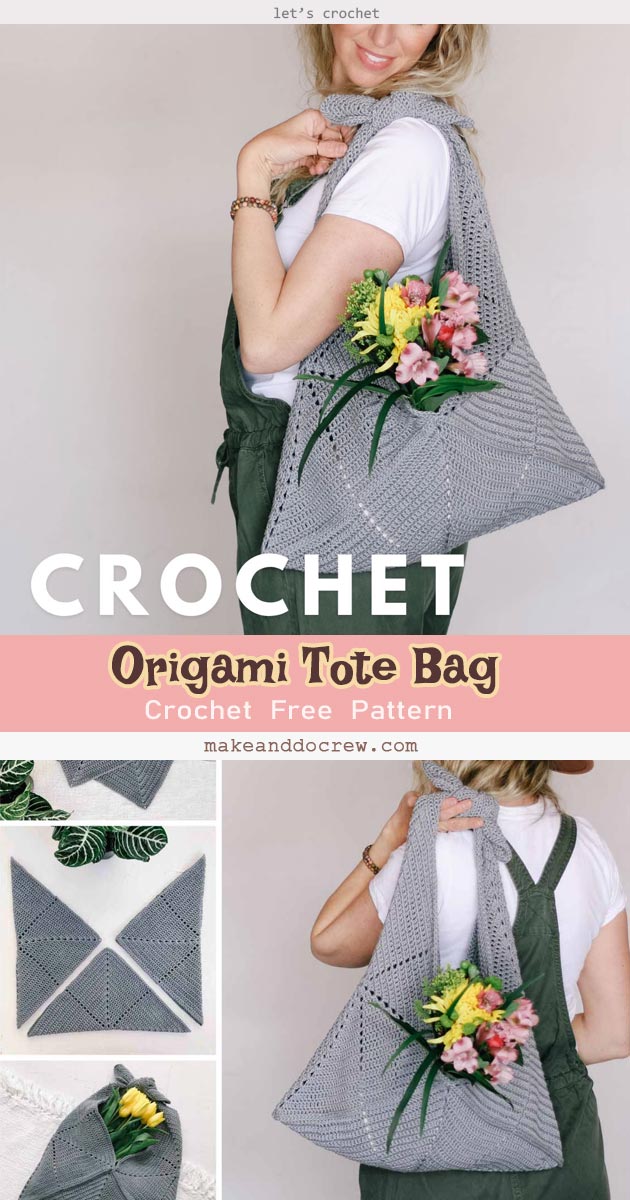 Felted Crochet Origami Bag Pattern - Stitches n Scraps