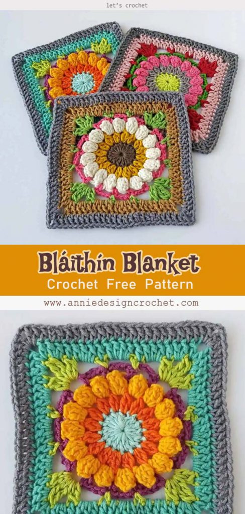 Aster Square Crochet Free Pattern