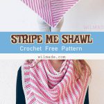 Stripe Me Shawl Free Crochet Pattern