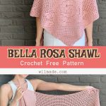 Bella Rosa Shawl Free Crochet Pattern