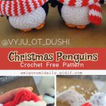 Crochet Christmas Amigurumi Penguins Free Pattern