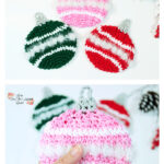 Christmas Ornament Dishcloth Crochet Free Pattern