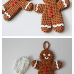 Crochet Gingerbread Man Ornament Free Pattern
