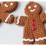 Crochet Gingerbread Man Ornament Free Pattern