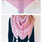 Stripe Me Shawl Free Crochet Pattern