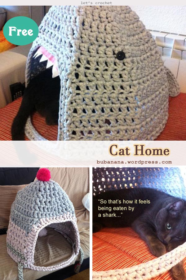 Crochet Cozy Cat House – Free Pattern