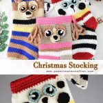 Crochet Christmas stocking- Paw patrol inspired Free Pattern