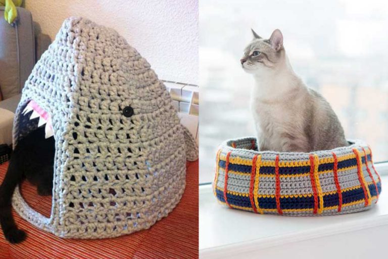 Crochet Cozy Cat House Free Pattern