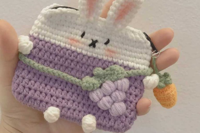Crochet Bunny Pouch FREE Pattern