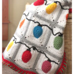 Christmas Lights Blanket Free Crochet Pattern